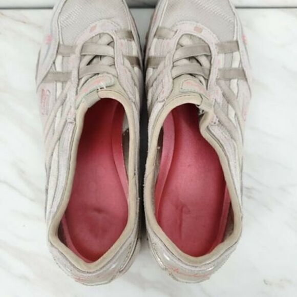 Skechers‎ Relaxed Fit Womens 8.5 Memory Foam Tan Pink Slip On Shoes 22451 - Picture 6 of 7